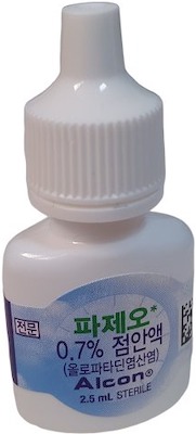 파제오0.7%점안액_(19.4mg/2.5mL) 제품 사진