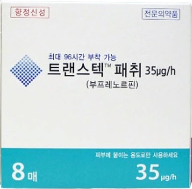트랜스텍패취35μg/h 제품 사진
