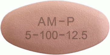 아모잘탄플러스정 5/100/12.5mg 제품 사진