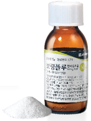 보령플루현탁용분말6mg/mL_(0.394g/50mL) 제품 사진