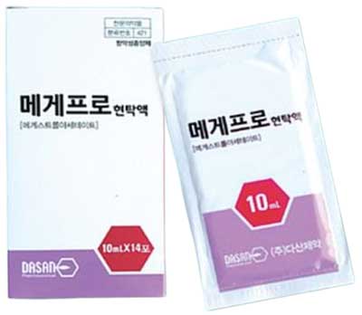 메게프로현탁액_(0.4g/10mL) 제품 사진