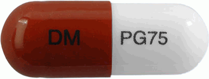 큐로리카캡슐75mg 제품 사진