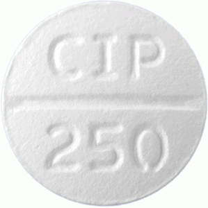팜젠시프로플록사신정250mg 제품 사진