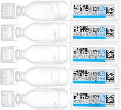 뉴히알루론미니점안액0.3%(1회용)_(1.05mg/0.35mL) 제품 사진