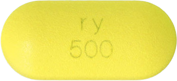 이연클래리트로마이신정500mg 제품 사진