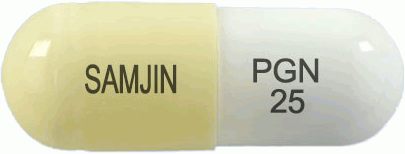 뉴로카바피지캡슐25mg 제품 사진