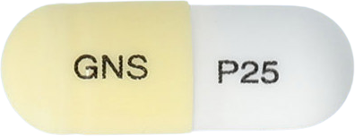 프레필캡슐25mg 제품 사진