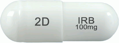 이로바캡슐100mg 제품 사진