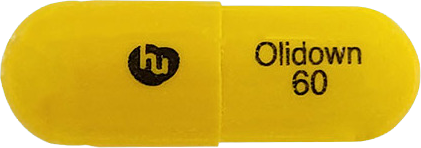 올리다운캡슐60mg 제품 사진