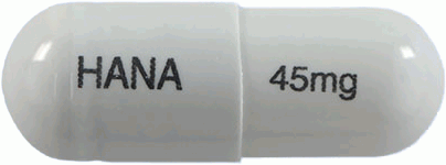 하나플루캡슐45mg 제품 사진