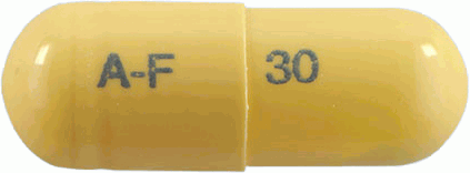 에이플루캡슐30mg 제품 사진