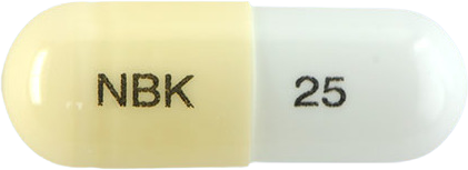 가바메드캡슐25mg 제품 사진