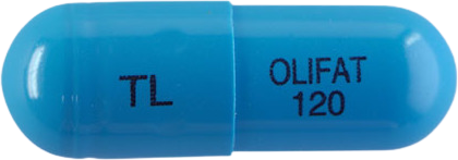 올리팻캡슐120mg 제품 사진
