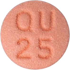 케타핀정25mg 제품 사진