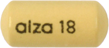 콘서타OROS서방정18mg 제품 사진