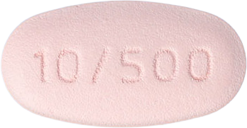 제포가듀오서방정10/500mg 제품 사진