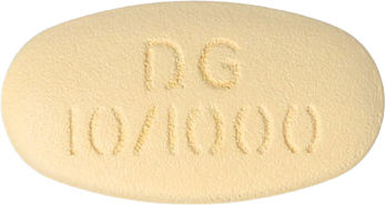 디파글루엠서방정10/1000mg 제품 사진