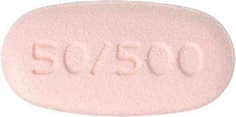 글리메자큐정50/500mg 제품 사진