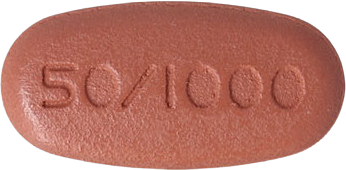 글리메자큐정50/1000mg 제품 사진