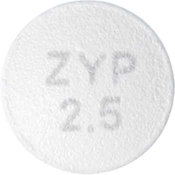 자이프렉사정2.5mg 제품 사진