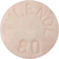 어린이용타이레놀정80mg 제품 사진