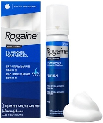 로게인엠5%폼에어로졸_(2.85g/60g) 제품 사진