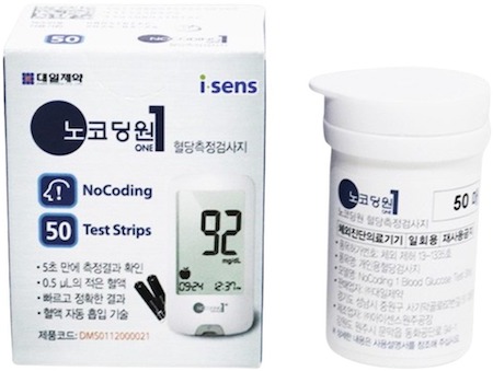 노코딩원 혈당측정검사지 제품 사진